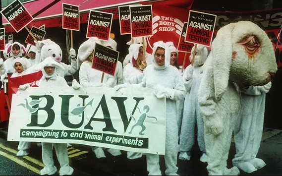 مبادرة ذي بودي شوب ضد اختبار المستحضرات على الحيوانات